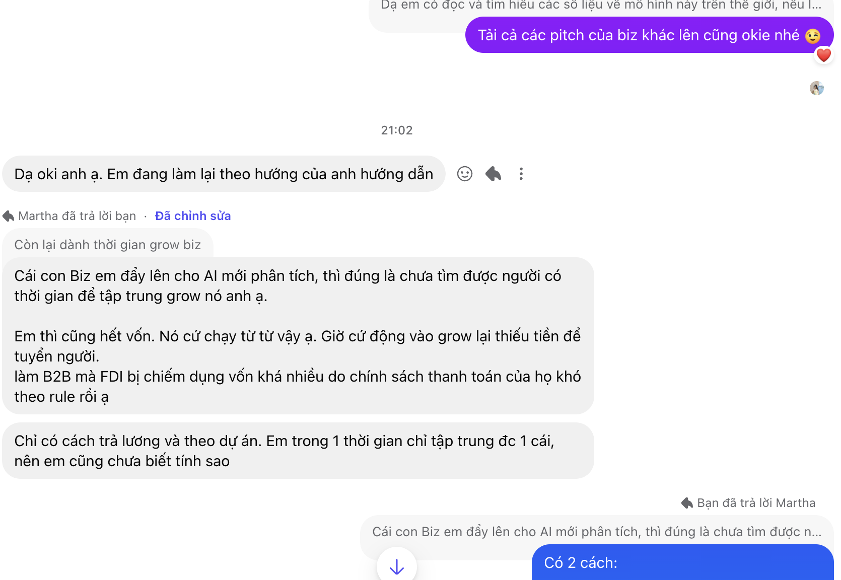 Phản hồi Zalo 11